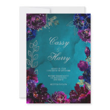 Casamento em Tons de Joia Azul Teal Safira Ametist