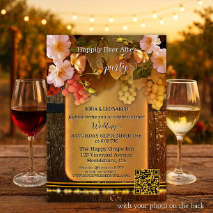 Convite Casamento em Vinhedo Feliz para Sempre