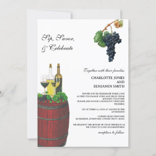 Convite Casamento em Vinícola Elegante em Vinhedo