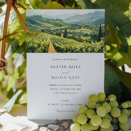 Convite Casamento Encantado de Napa Valley