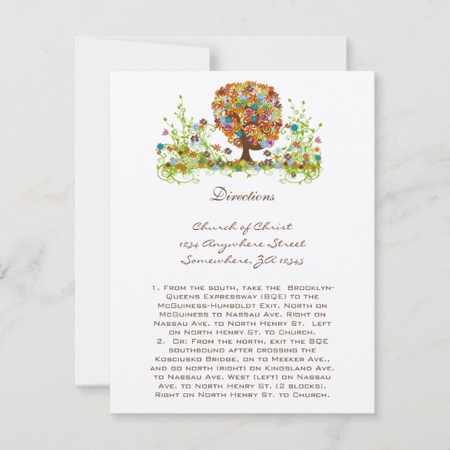 Convite Casamento Encantado do Branch do Lado da Floresta (Frente)