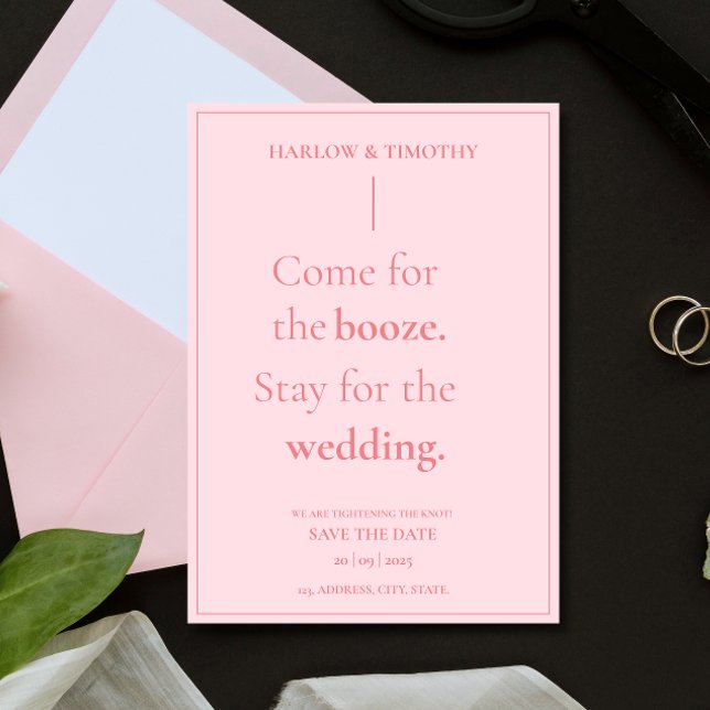 Convite Casamento Engraçado Bravo Salve as Datas (Criador carregado)