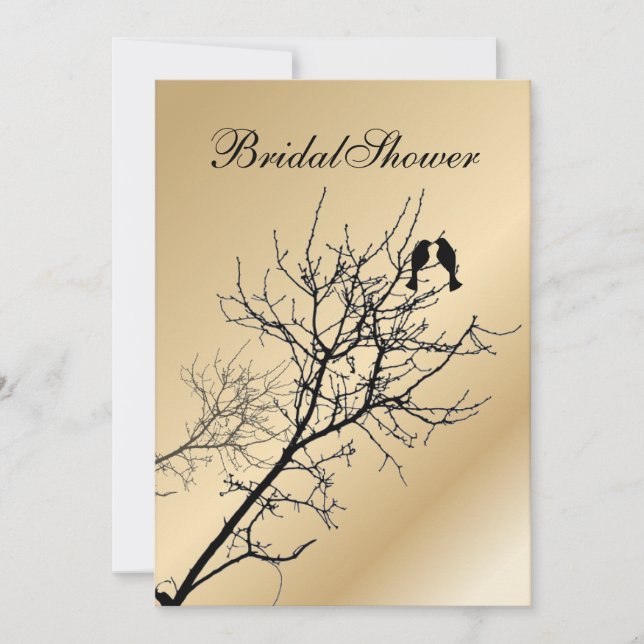 Convite casamento entre aves rústicas de amor moderno (Frente)