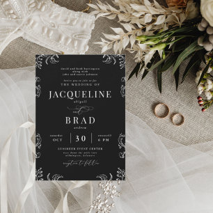 Convite Casamento entre pais e legantes negros da China