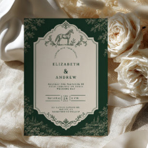 Convite Casamento Equestre Toile Floresta