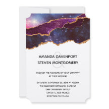 Casamento Espaço Azul e Roxo Moderno com Estrelas