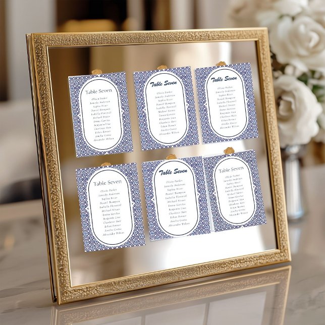 Convite Casamento Espanhol de Talavera Mexicana Azul (Criador carregado)