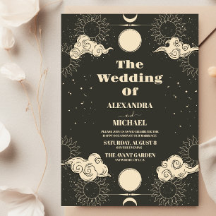 Convite Casamento Estelar Boho Tarot