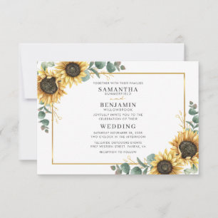 Convite Casamento Eucalyptus com Aquarela Elegante