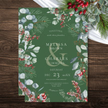 Casamento Eucalyptus em Berries Verdes Winter Pine