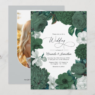 Convite Casamento Evergreen, Juniper & Snow White