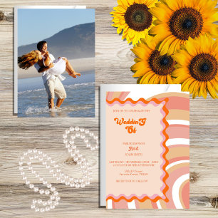 Convite casamento exclusivo da vintage 70s