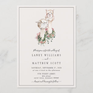 Convite Casamento Exclusivo do Casal Llama