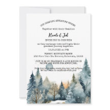 Casamento Exterior Rustic Winter Pine Trees Snow O