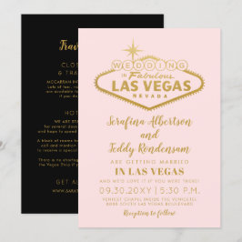 Convite Casamento Fabuloso no Pink Las Vegas