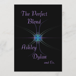 Convite Casamento Familiar de Estrelas Fractais