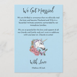 Convite Casamento Fantasia Floral Pastel Unicórnio Branco