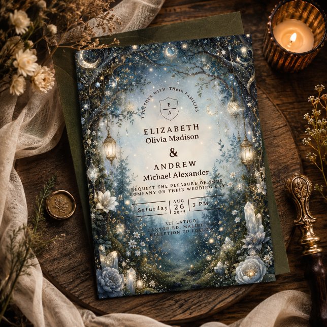 Convite Casamento Fantasia Florestal Caprichosa (Criador carregado)