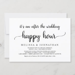 Convite Casamento Feliz para Sempre Casamento às Pressas H