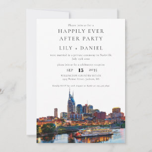 Convite Casamento Feliz Para Sempre em Nashville