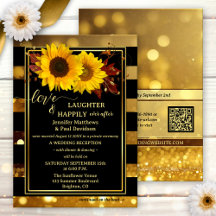 Casamento Feliz Para Sempre Girassol Sol Preto
