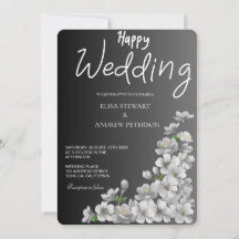 Casamento Feliz Romântico Floral Casamento