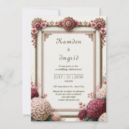 Convite Casamento Filigrana de Hortênsia Rubi