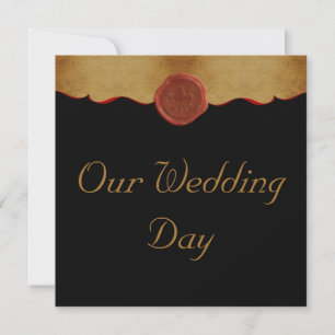 Convite Casamento Fleur de Lis Scroll