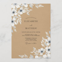 Casamento Flor de Açafrão Azul Painterly
