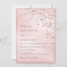 Casamento Flor de Cerejeira Rosa Rubor