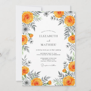 Convite Casamento Flor de Laranja