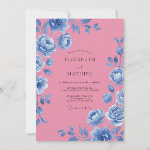 Convite Casamento Flor de Milho Magenta