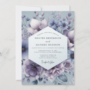 Convite Casamento Flor de Seda Mística
