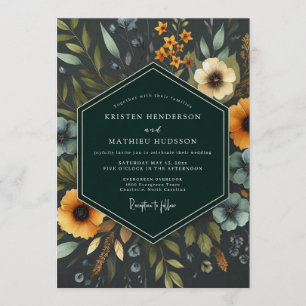 Convite Casamento Flor Nocturna Marigold