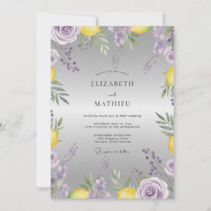 Convite Casamento Flor Silvestre Citrino Âmbar