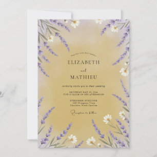 Convite Casamento Flor Silvestre Violeta Mel