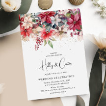 Casamento Florais Natalinos de Inverno Festivo