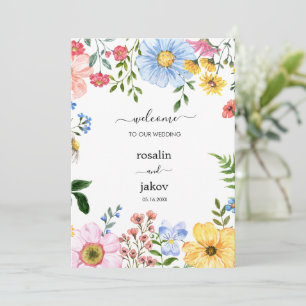 Convite Casamento Floral Aquarela Casamento Rústico