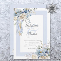 Casamento Floral Azul e Branco, Rustic Winter Fros