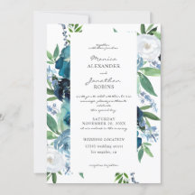 Casamento Floral Azul Empoeirado 2