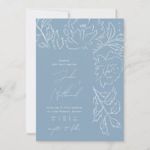 Casamento Floral Azul Empoeirado Boho