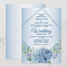 Casamento Floral Azul Herbal Poeira Antigo