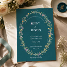 Casamento Floral Azul Verde