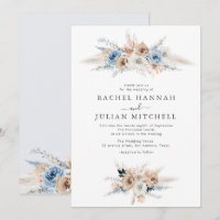 casamento floral bicha azul-poeirento