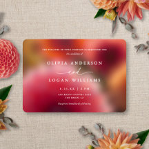 Casamento Floral Blur Moderno Elegante Verão Outon