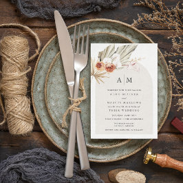 Convite Casamento Floral Boêmio Botânico