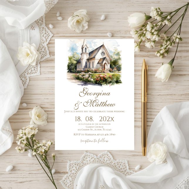 Convite Casamento floral Boho (Criador carregado)