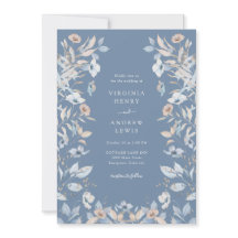 Casamento Floral Boho Azul Empoeirado