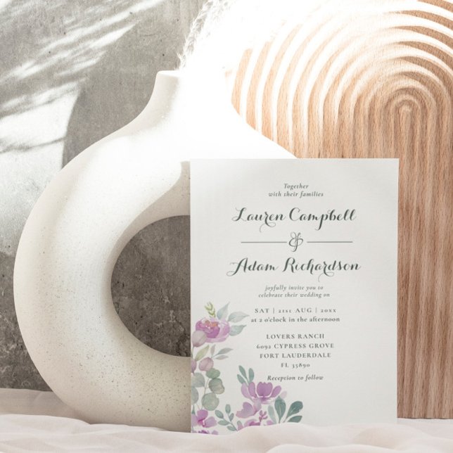 Convite Casamento Floral Boho Blush Rosa Eucalipto (Criador carregado)