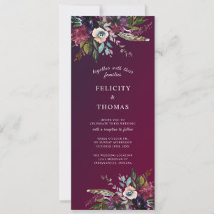 Convite Casamento Floral Boho Boho